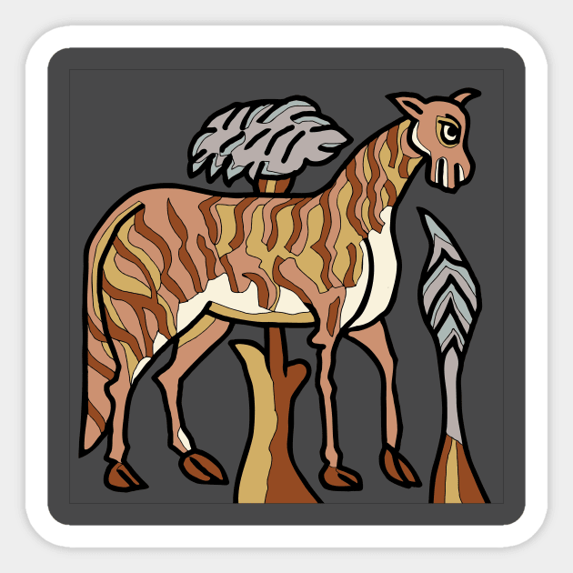 Libyan zebra Sticker by Mosaicblues